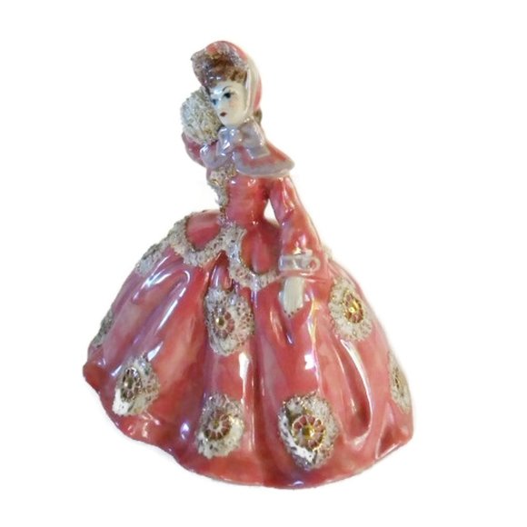 Ceramic Victorian Lady Figurine by Juanita Gilbert - Picture 6 of 10